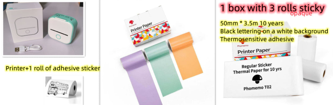 Portable Mini Bluetooth Thermal Label Printer