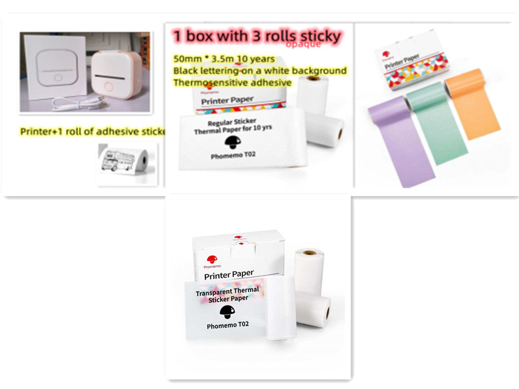 Portable Mini Bluetooth Thermal Label Printer