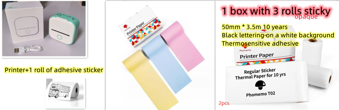 Portable Mini Bluetooth Thermal Label Printer