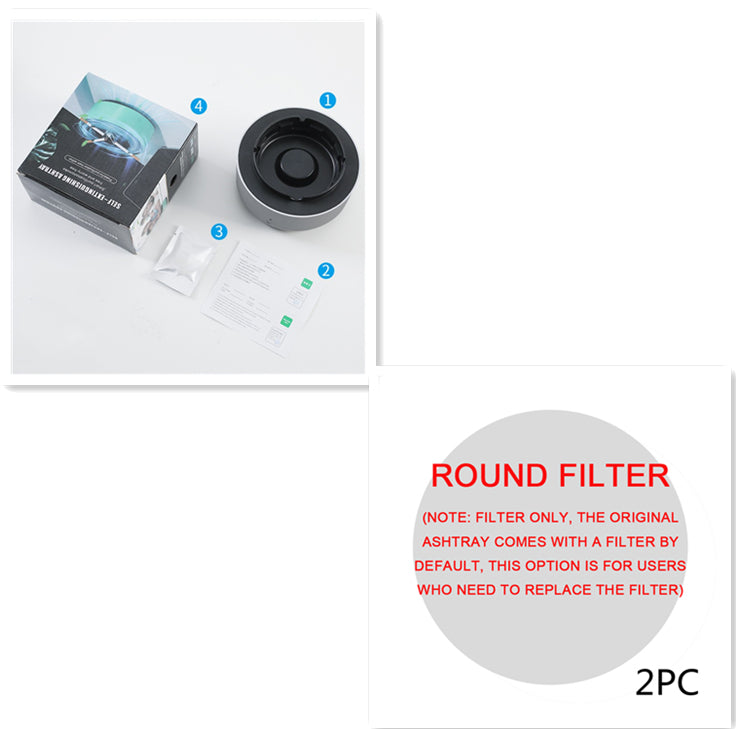 Air Purifying Ashtray with Odor Elimination