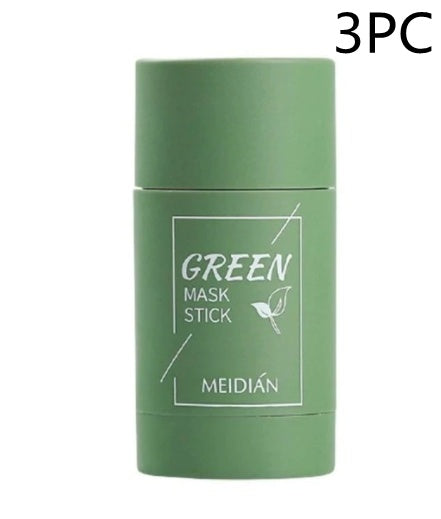 Green mask stick with 'MEIDIAN' branding on a white background